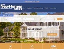 Tablet Screenshot of newhomesguidecharleston.com